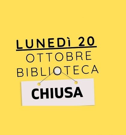 Avviso chiusura biblioteca comunale