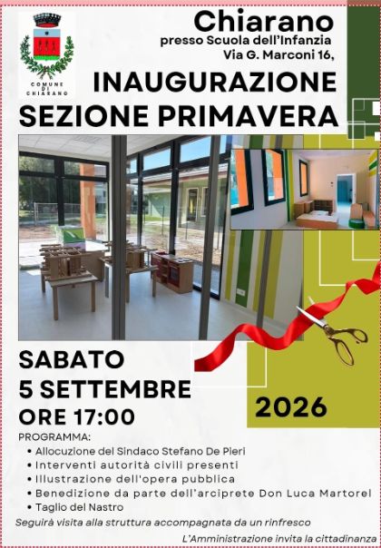 Inaugurazione Sezione Primavera