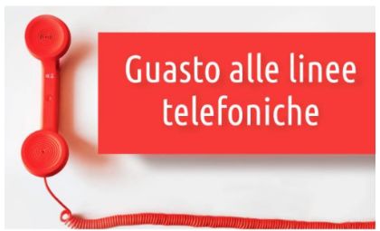 Avviso guasto linee telefoniche