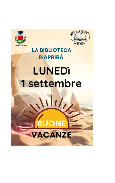 chiusura biblioteca agosto 2025