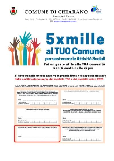 2025 LOCANDINA 5 PER MILLE