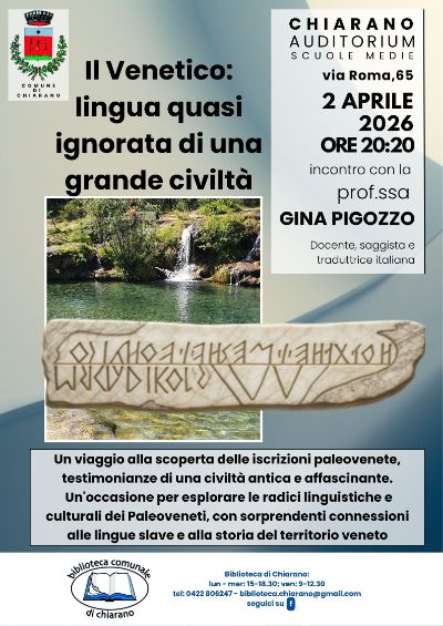 Il venetico lingua quasi ignorata di una grande civiltà