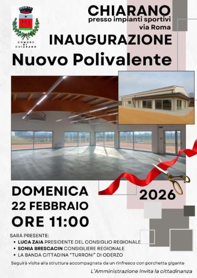 Inaugurazione Polivalente 2026