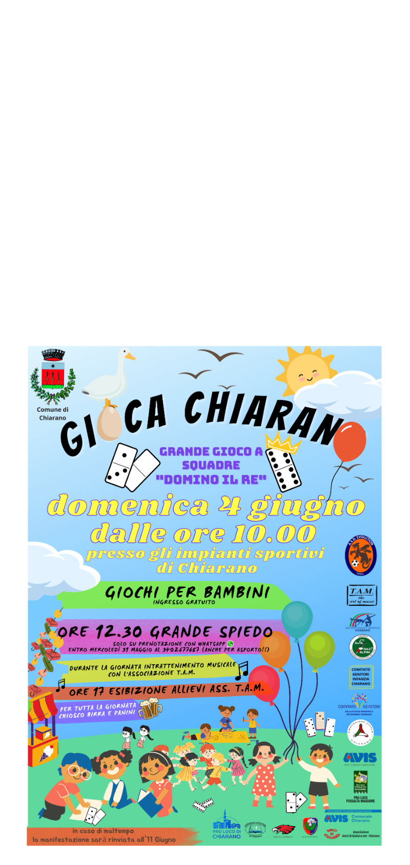 GIOCA CHIARANO GIOCA CHIARANO