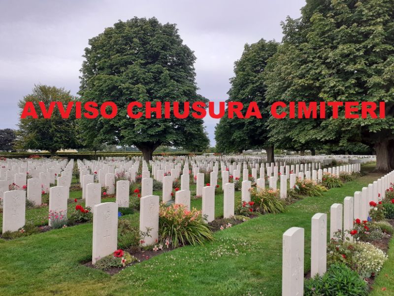 cimitero CHIUSURA