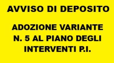 PIANO INTERVENTI